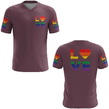Discover LGBT LOVE Rainbow Heart Gay Lesbian Equality Gift 3D T Shirts