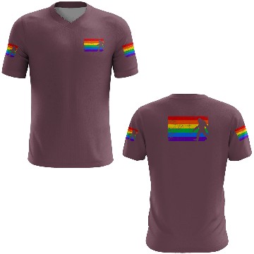 Discover LGBT Bigfoot Rainbow Flag 3D T Shirts