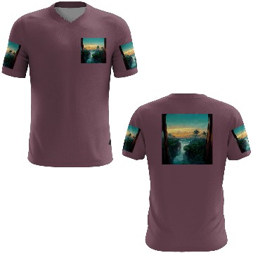 Discover Paradise island painting 3D T Shirts