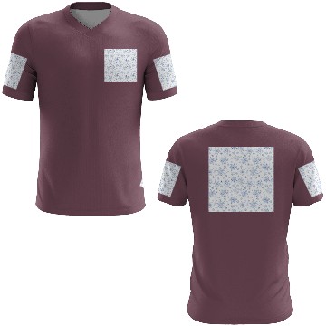 Discover Modern Snowflakes Pattern White Blue 3D T Shirts