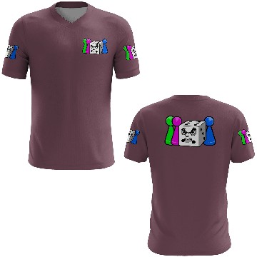 Discover Board Game Angry Dice 3D T Shirts