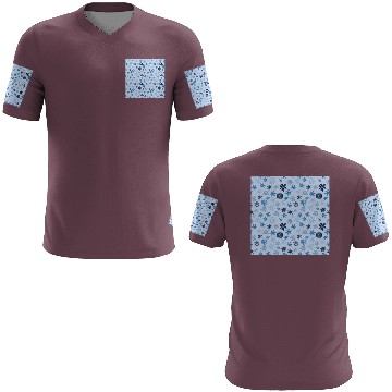 Discover Blue Snowflakes Pattern 3D T Shirts