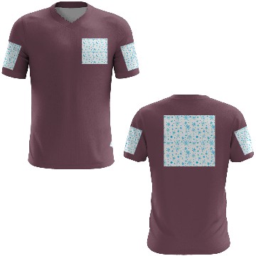 Discover Snowflakes Pattern Blue White 3D T Shirts