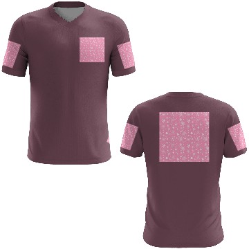 Discover Snowflakes Pattern Pink White 3D T Shirts