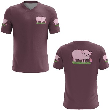 Discover Pig Symbol Nature Animal Grass Flower 3D T Shirts