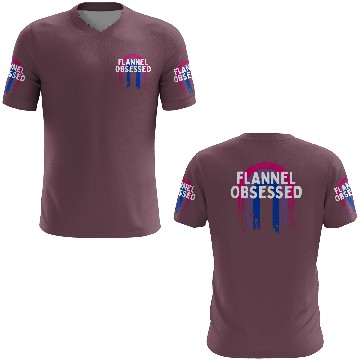 Discover Flannel Obsessed Bisexual LGBTQ Bi Pride Outfit 3D T Shirts
