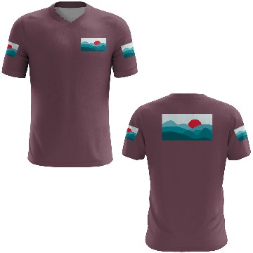 Discover Minimalist Sun Teal Blue 3D T Shirts