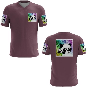 Discover panda in colourful world 3D T Shirts