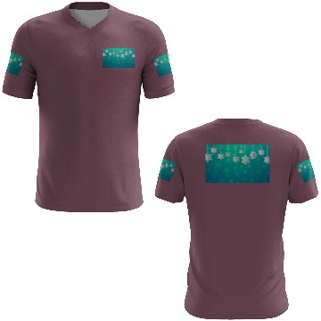 Discover Elegant Hanging Snowflakes Teal 3D T Shirts
