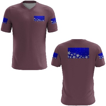 Discover Modern Blue Snowflakes Pattern 3D T Shirts