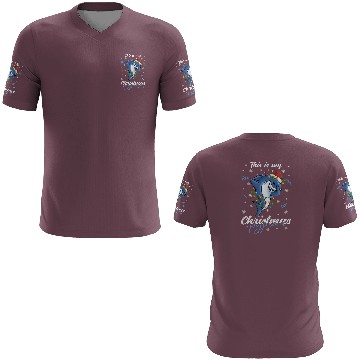 Discover Winter Christmas Pyjama Shark 3D T Shirts