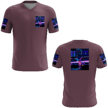 Discover Vaporwave Car Synthwave City 3D T Shirts