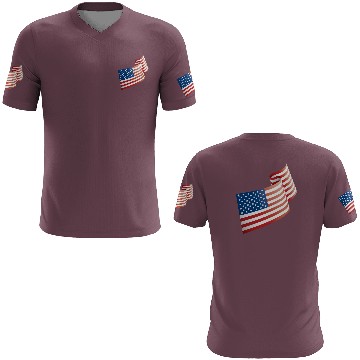 Discover USA Flag In The Wind 3D T Shirts