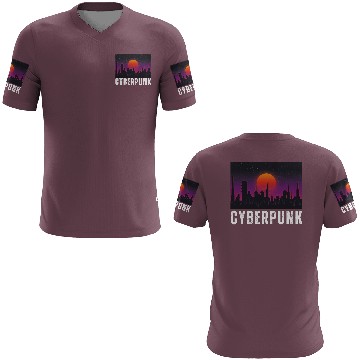 Discover Cyberpunk City Skyline, Science Fiction / Sci-Fi. 3D T Shirts