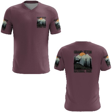 Discover Grand Teton National Park Mountains Wilderness 3D T Shirts