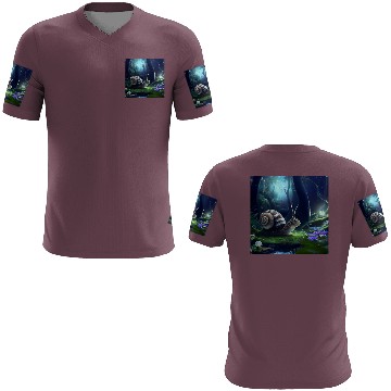 Discover Sweet Surprised Snail at night by Lantern Light 3D T Shirts