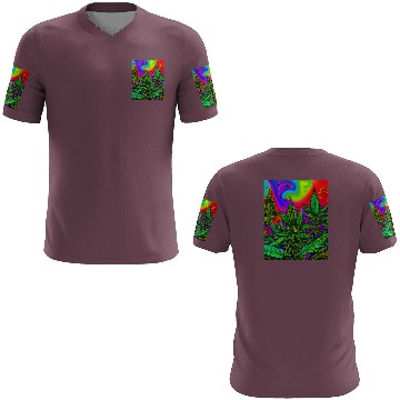 Discover Psychedelic cannabis land 3D T Shirts