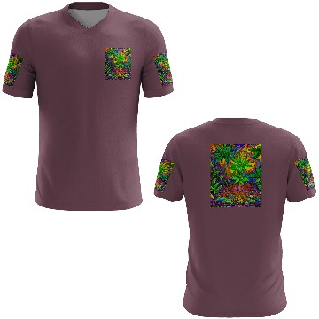 Discover Psychedelic Colorful Cannabis 3D T Shirts