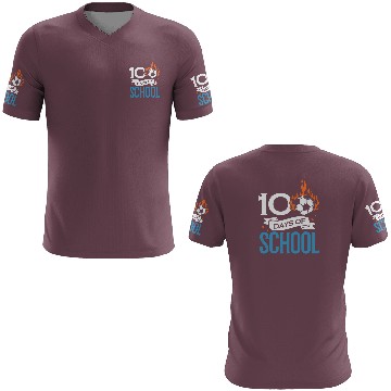 Discover 100 Days Of School Soccer Football Athletic 3D T Shirts