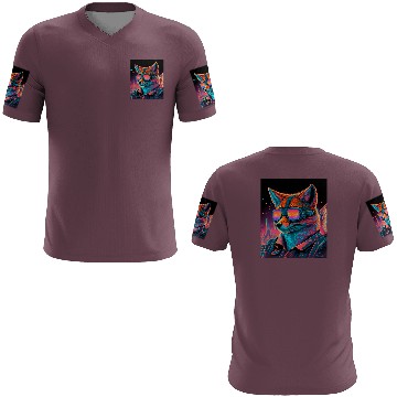 Discover Retro Futuristic Synthwave Fox 3D T Shirts