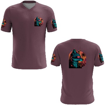 Discover Retro Futuristic Synthwave Fox 3D T Shirts