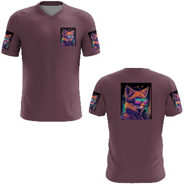 Discover Retro Futuristic Synthwave Fox 3D T Shirts