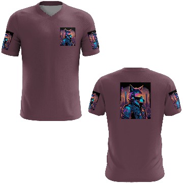 Discover Retro Futuristic Synthwave Fox 3D T Shirts