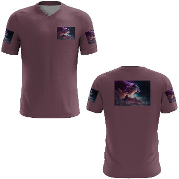 Discover Electric Mountain, Violet Skies, and a Luminous Wo 3D T Shirts