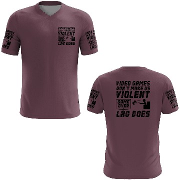 Discover Video Games Don t Make Us Violent Game Over 3D T Shirts