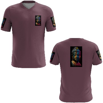 Discover Enlightened Elegance: Colorful Buddha Portraits 3D T Shirts