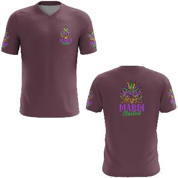 Discover Let's Get The Mardi Started Mardi Gras Party 3D T Shirts