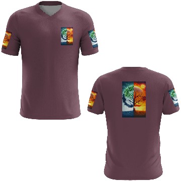 Discover The Tree of Life Summer to Winter 3D T Shirts