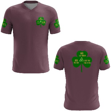 Discover Holy Trinity Shamrock St Patrick Religious 3D T Shirts