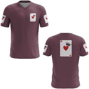 Discover love you on playing card 3D T Shirts