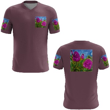Discover Hand Painted Roses 3D T Shirts 3D T Shirts Mugs Tote Bags