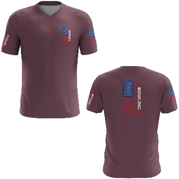 Discover Sport Us Flag Bowling 3D T Shirts