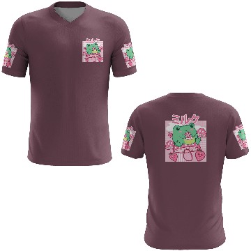 Discover Cottagecore Aesthetic Kawaii Frog Drinking Japanes 3D T Shirts