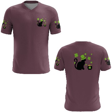 Discover Cat Shamrock St Patrick Day Lucky 01 3D T Shirts