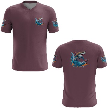 Discover shark game ps 4 3D T Shirts