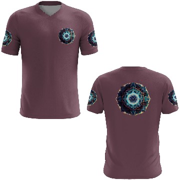 Discover Serene Symmetry A Beautiful Blue Mandala 3D T Shirts