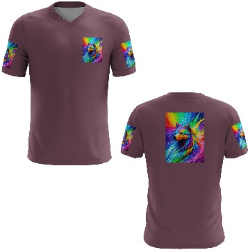 Discover Labrador Retriever with rainbow splashes of colors 3D T Shirts