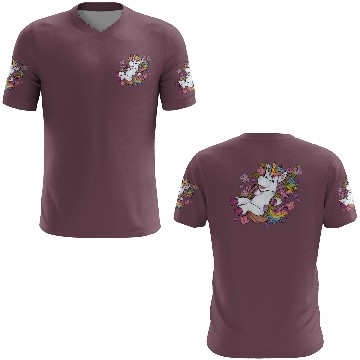 Discover Cute unicorn on swing Flowers Spring gift children 3D T Shirts