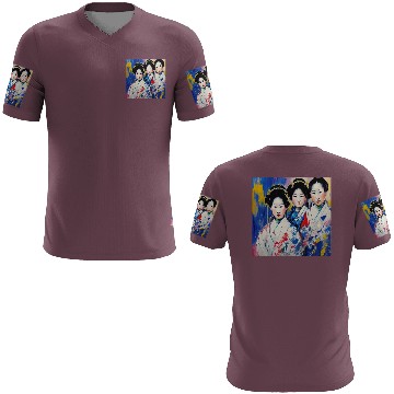 Discover Group Of Noble Japanese Woman 3D T Shirts