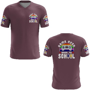 Discover Funny Game Over Kids Student Back To School 3D T Shirts
