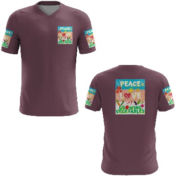 Discover Peace love Vegetables design for him cool 3D T Shirts