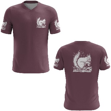 Discover Squirrel Drawing Art Squirrel Lover 3D T Shirts