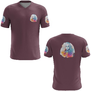 Discover Glimmering Holographic Girl The Future is Now 3D T Shirts