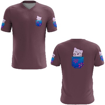 Discover Cat in the pocket 3D T Shirts