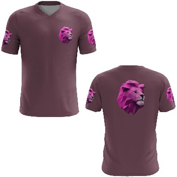 Discover Lion pink Low Poly Art 3D T Shirts