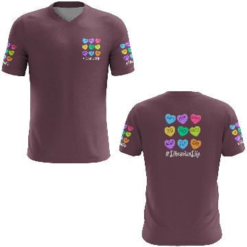 Discover Librarian Life Teacher Valentines Day Pastel Candy 3D T Shirts